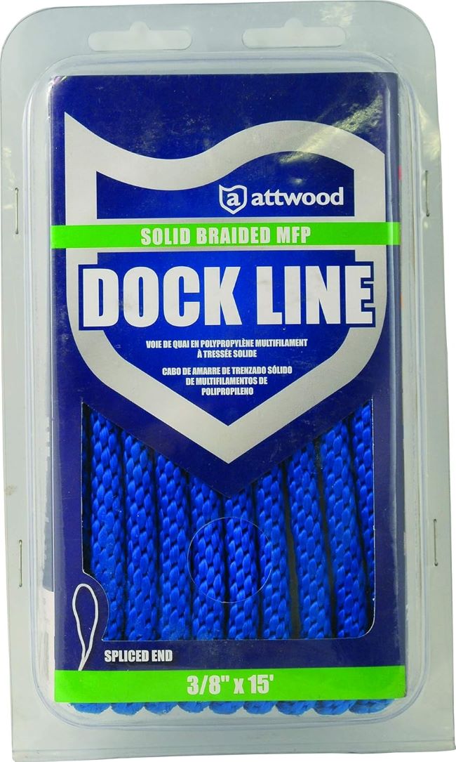 High-strength Attwood 11750-7 durable braided rope for outdoor use
