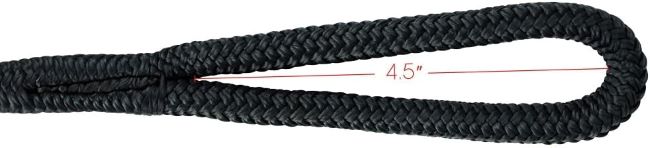 Durable 3/8" x 6' boat fender ropes from Extreme Max, double-braided design