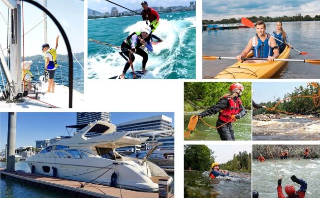 Durable and versatile NorthPada floating rope with bright orange reflective design.