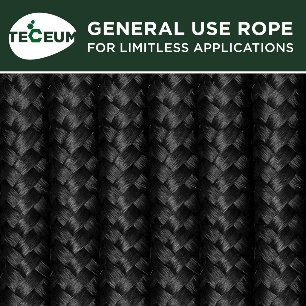 Lightweight TECEUM 1000lb rope, ideal for indoor and outdoor projects