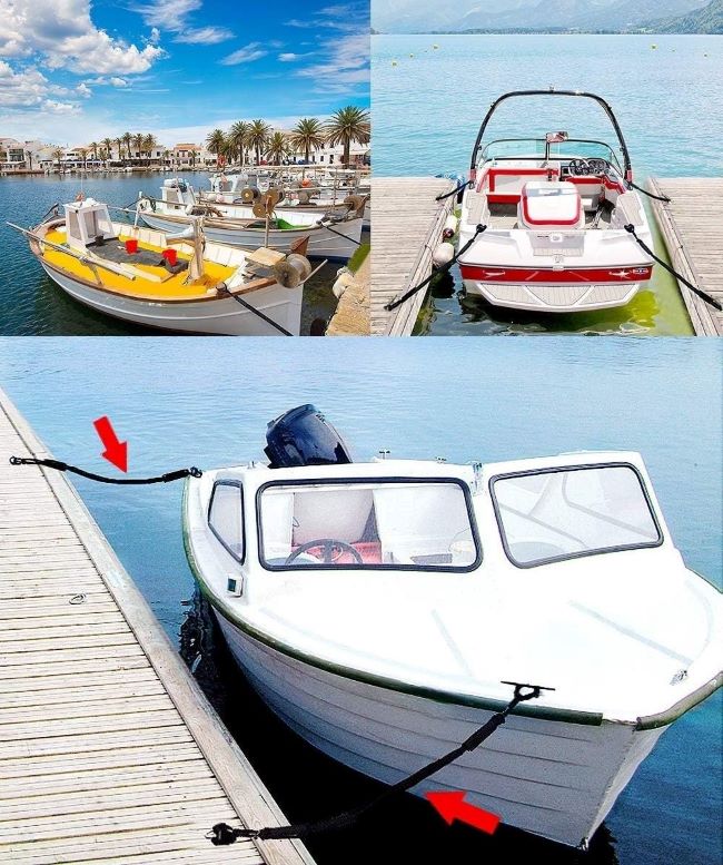 Durable XUANNIAO bungee docking ropes for PWC, pontoon, and canoe use.