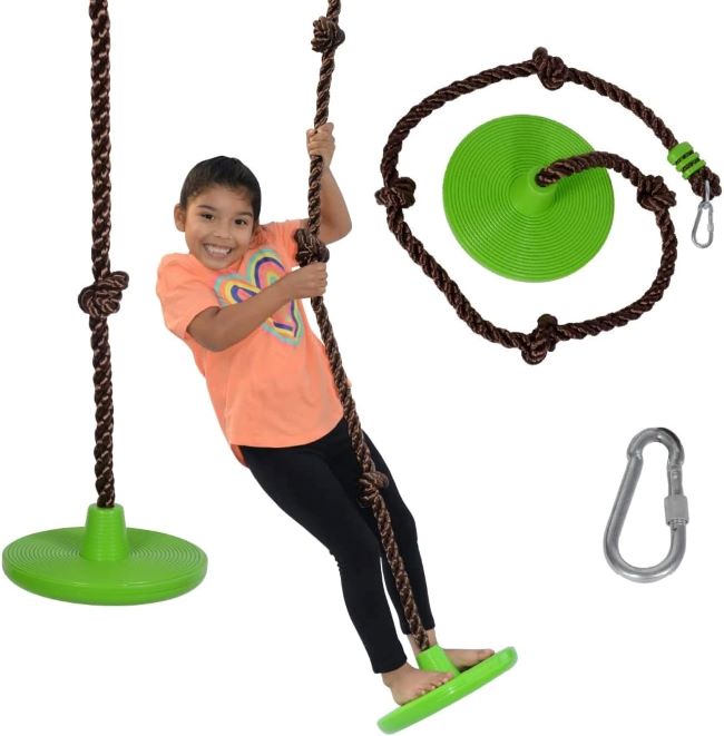Heavy-duty Swurfer Disco Swing for outdoor fun and adjustable use