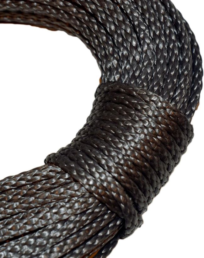 CBKnot Samson Amsteel Blue rope made from Dyneema fiber with low stretch and high strength for rigging and winch use