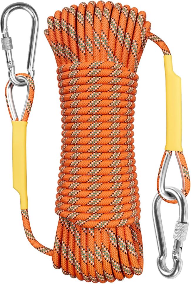 X XBEN static climbing rope with multiple length options, built for outdoor climbing, rescue, and heavy-duty safety use