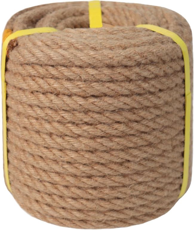 CRAYZA twisted manila rope made from natural jute hemp ideal for DIY projects, crafts, and cat scratching posts
