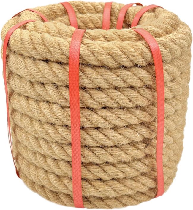 Glfcai heavy-duty twisted hemp rope with high working strength for landscaping, crafts, and outdoor utility use