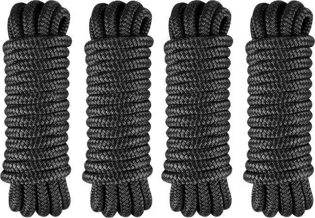 PACTHSD boat fender lines made of durable nylon rope designed for tying fenders and protecting boats at the dock