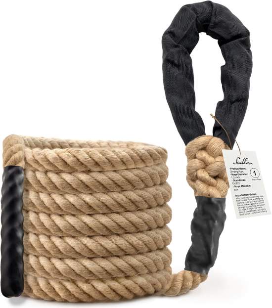 Sodlar Climbing Rope 10ft Heavy Duty Jute 1.5 Thick