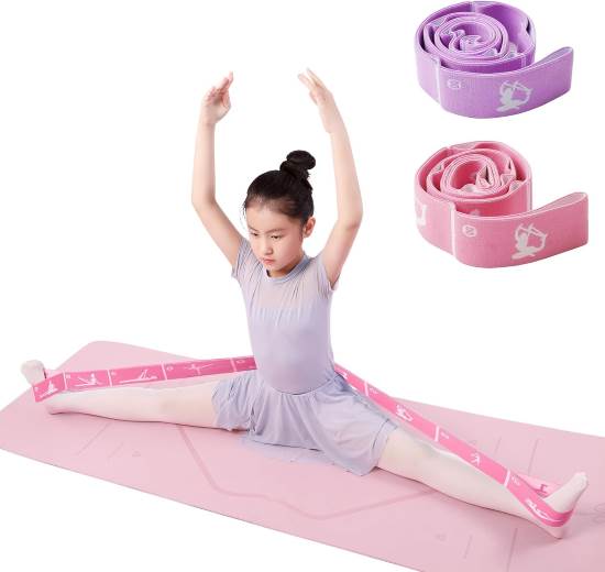 Xensamy 2-Pack Adjustable Kids Dance Stretch Bands