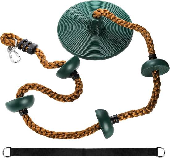 ZENFUN Climbing Rope with Platform and Disc