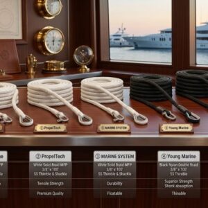 Marine-grade boat anchor rope providing secure anchoring in Florida coastal waters