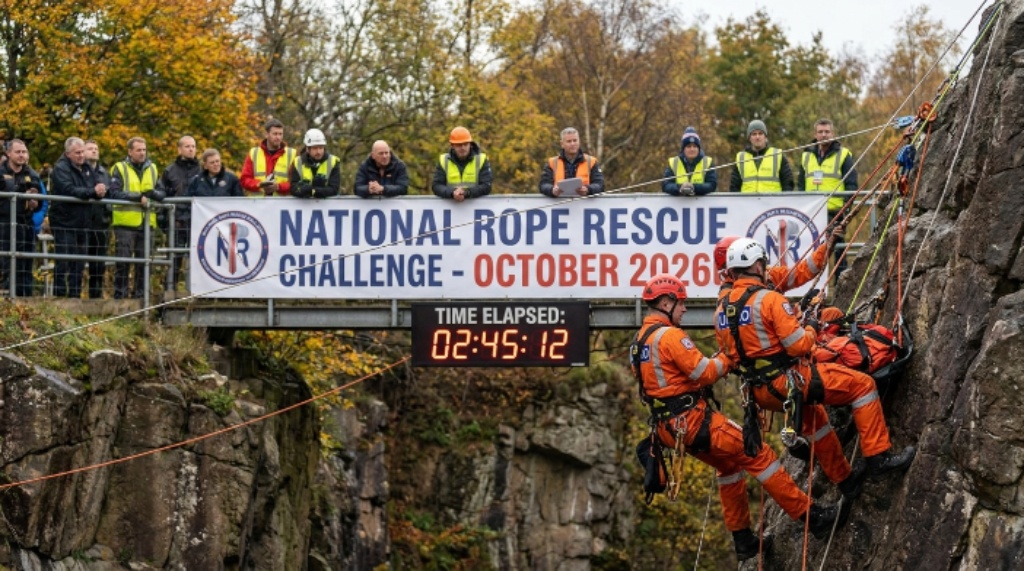 UKRO rope rescue team competing at national challenge October 2026