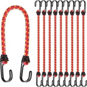 ELEAD bungee cords with metal hooks for securing cargo and outdoor gear